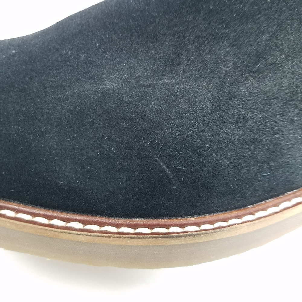Steve Madden Black Suede Chelsea Boots - Picture 8 of 16